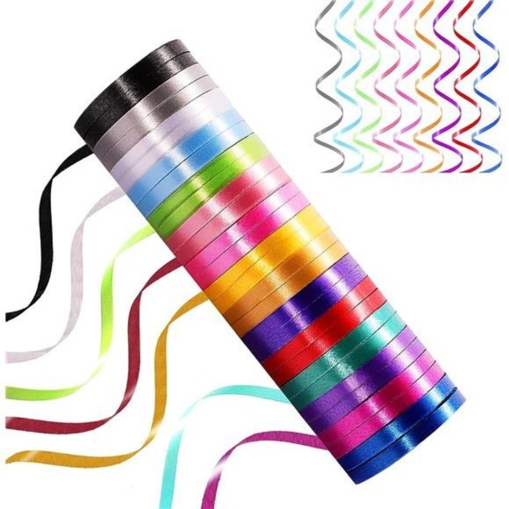 30 Roll Rainbow Curling Ribbons for Crafts Bows Present Wrapping Florist Wedding